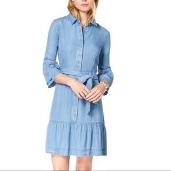 Anthro Maison Jules Tencel Shirt Dress
